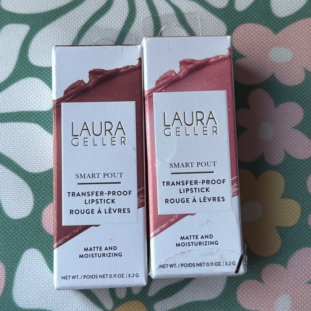 2 Laura Geller Smart Pout Lipsticks - Shades Witty & Wise